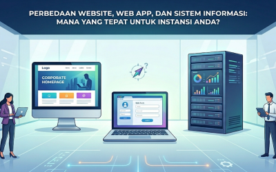 PERBEDAAN WEBSITE, WEB APP, DAN SISTEM INFORMASI: MANA YANG TEPAT UNTUK INSTANSI ANDA?